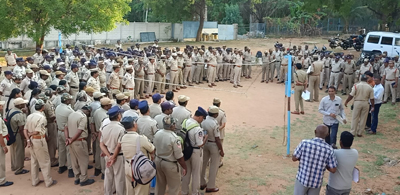 రాధనోత్సవాలకు బందోబస్తు