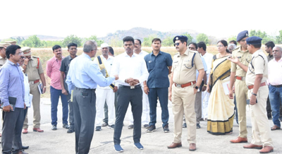ఏర్పాట్లు పరిశీలన
