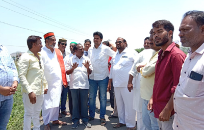 భూముల పరిశీలన