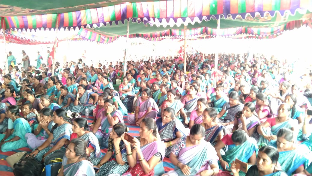 అంగన్‌వాడీల నిరసన విజయవంతం