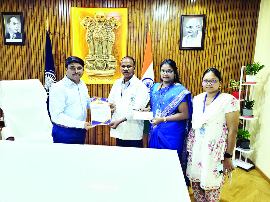ఉత్తమ ఆరోగ్య మిత్రకు అవార్డు