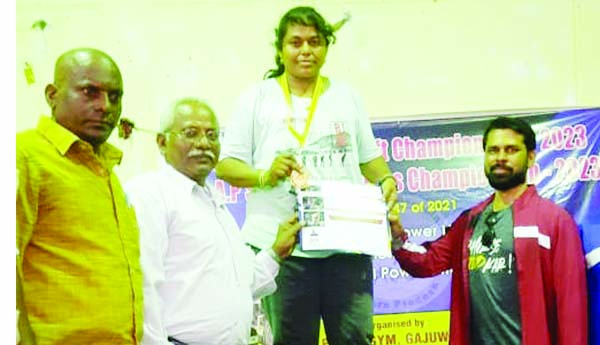 పవర్‌ లిఫ్టింగ్‌ పోటీల్లో నాగజ్యోతి సత్తా