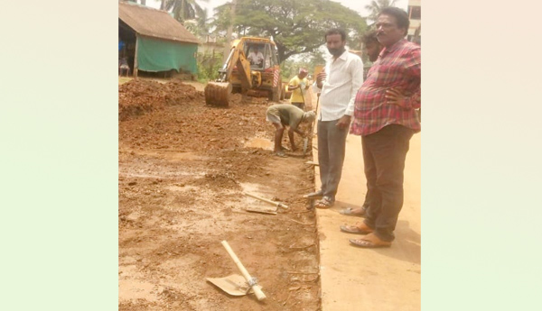 Tapeshwaram-Dwarapudi-road-works-restarted