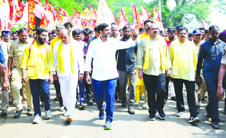 తూర్పులో ప్రవేశించిన యువగళం పాదయాత్ర