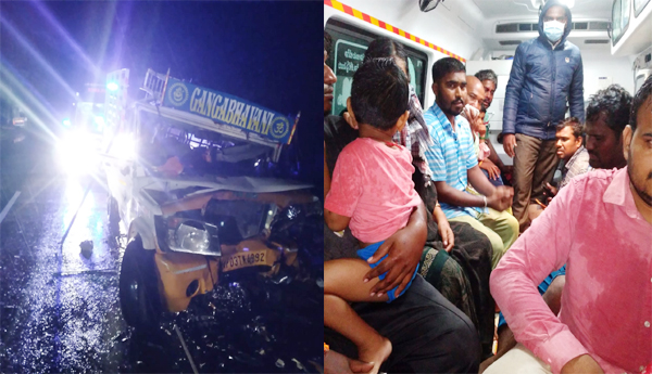 Overturned-car-Five-seriously-injured