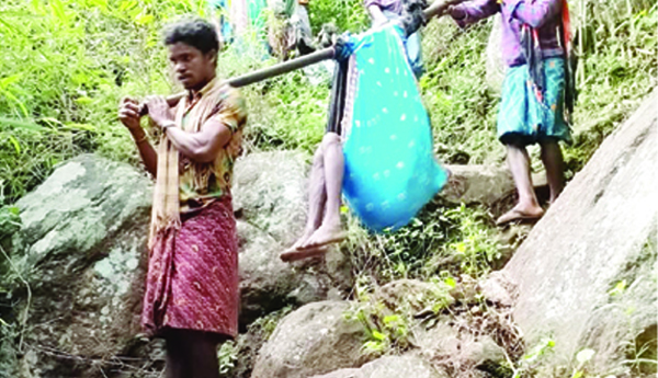 గిరిజనులకు తప్పని డోలీమోత