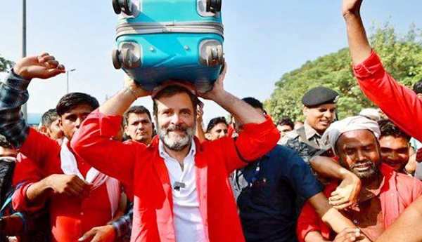 రైల్వే కూలీగా రాహుల్‌ గాంధీ