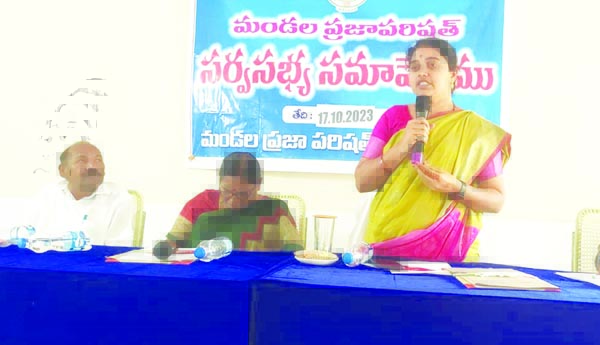 ప్రజా సమస్యలను బాధ్యతగా పరిష్కరించాలి: ఎంపీపీ