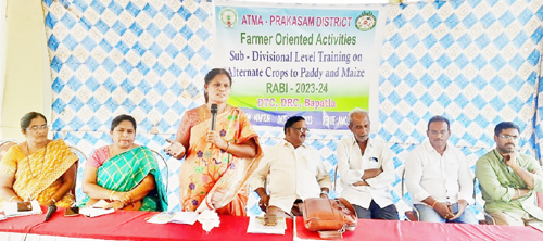 మాట్లాడుతున్న డిడిఏ విజయనిర్మల