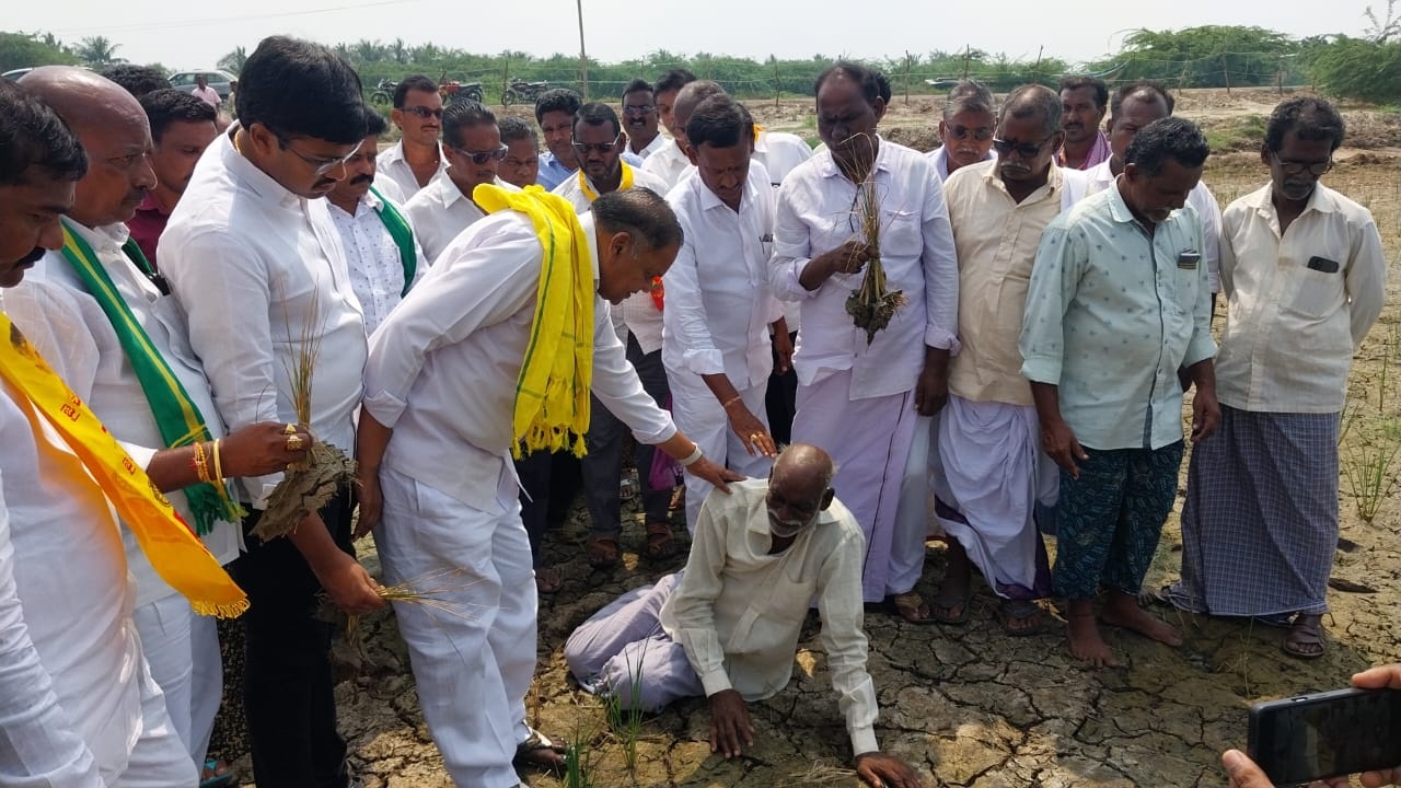 రెండు రోజుల్లో సాగునీరు వదలకుంటే పంట పొలాల్లోనే దీక్ష : మండలి