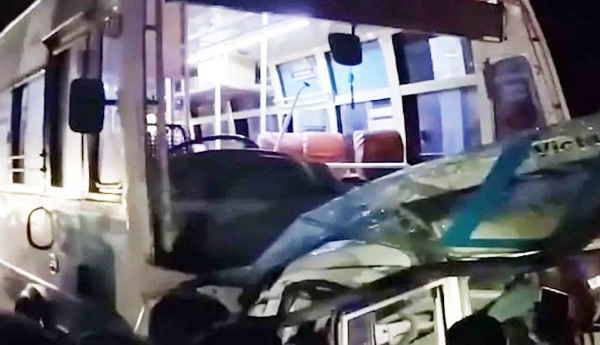 Fatal-accident-Seven-people-died-after-a-car-collided-with-a-bus