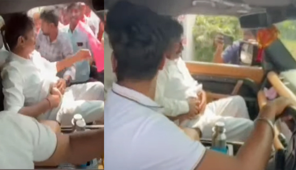 BRS-candidate-MP-Kota-Prabhakar-Reddy-attacked-with-a-knife