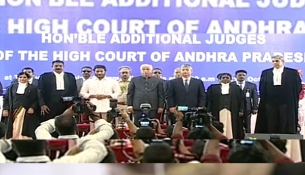 Four-persons-sworn-in-as-judges-of-AP-High-Court