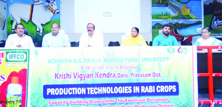 మాట్లాడుతున్న జిల్లా వ్యవసాయ అధికారి డాక్టర్‌ ఎస్‌.శ్రీనివాసరావు