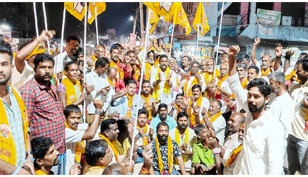 TDP-protests-with-the-slogan-Shackles-of-justice