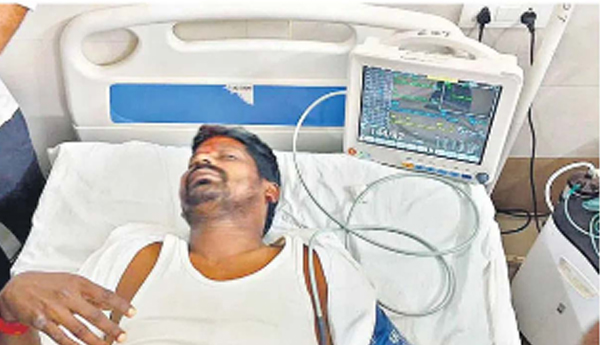 'కాంగ్రెస్‌ అభ్యర్థి వంశీకృష్ణ నాపై దాడి చేశాడు' : ఎమ్మెల్యే గువ్వల బాలరాజు