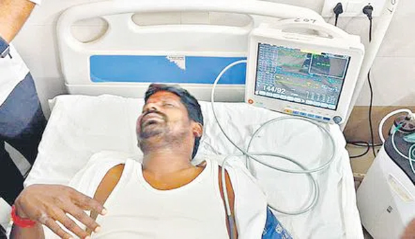 Tension-in-Acchampet-MLA-Balaraju-injured
