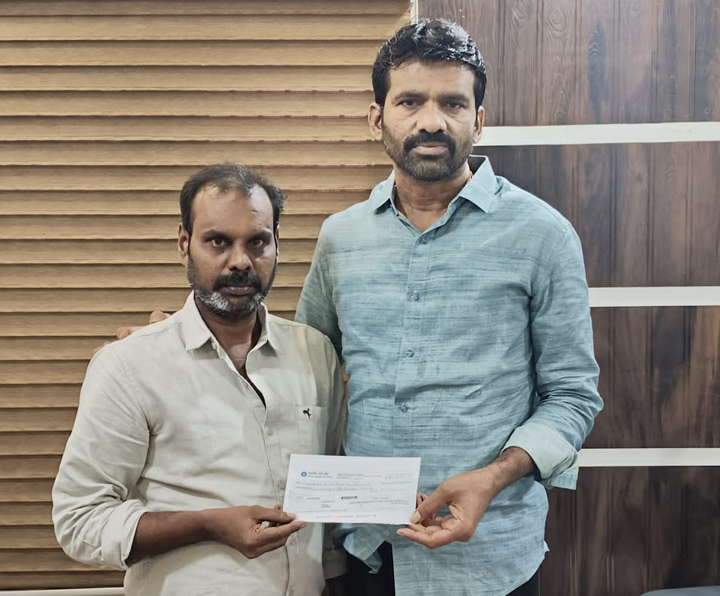 సిఎం సహాయ నిధి చెక్కు అందజేత