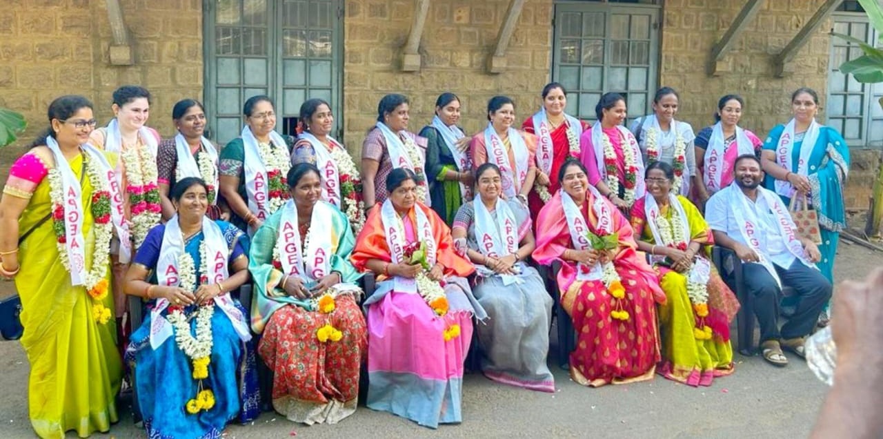 ఎపిజిఇఎ మహిళా విభాగం కార్యవర్గం ఎన్నిక