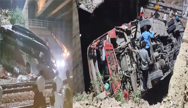 Fatal-accident-Bus-falls-on-railway-track-from-bridge-Four-dead