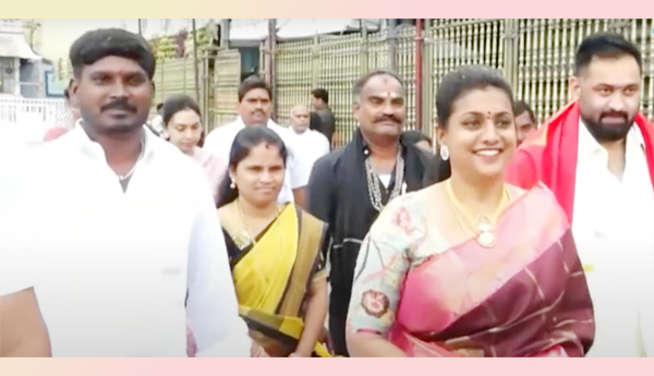 Minister-Roja-visited-Tirumala-Venkateswara