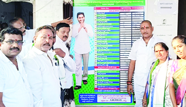    నెల్లిమర్ల.. డిజిటల్‌ బోర్డును ప్రారంభిస్తున్న ఎమ్మెల్యే, ఎమ్మెల్సీ